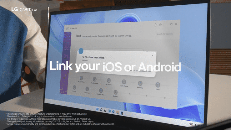 LG AI system interaction